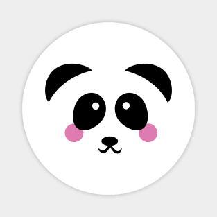 Happy Panda Bear Face Kawaii Magnet